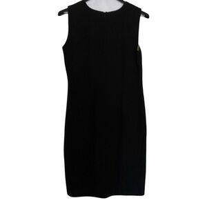 Danny & Nicole Black Sleeveless Midi Sheath Dress